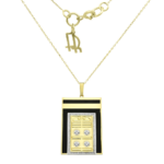 18K Gold & Diamond Necklace – Kaaba Door Design from Frank Rosha Jewellery JFRN0705Y