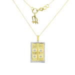 18K Gold & Diamond Necklace – Kaaba Door Design from Frank Rosha Jewellery JFRN0702Y