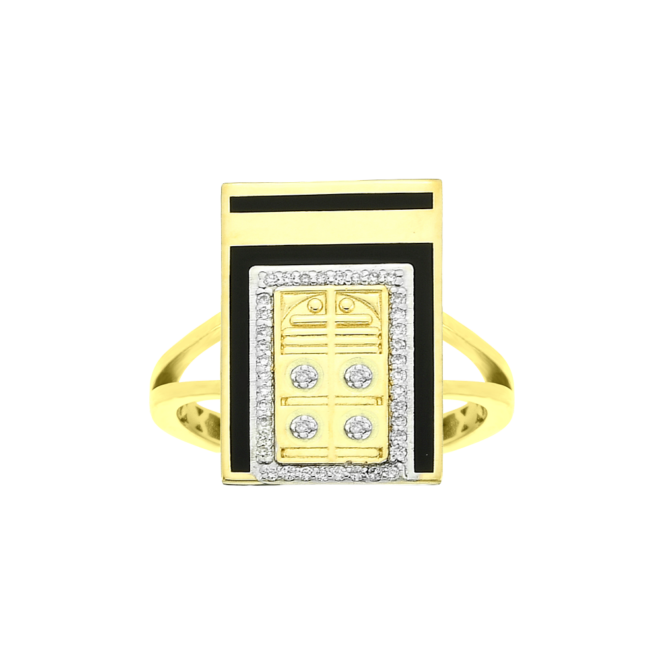 Diamond Ring – Kaaba Door Design from Frank Rosha Jewellery JFRR0703Y